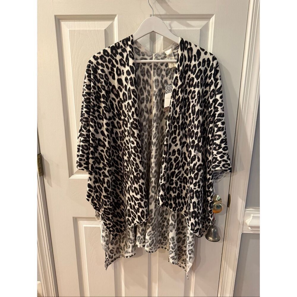 Simply Noelle Super Soft Leopard Print Wrap O/S NWT